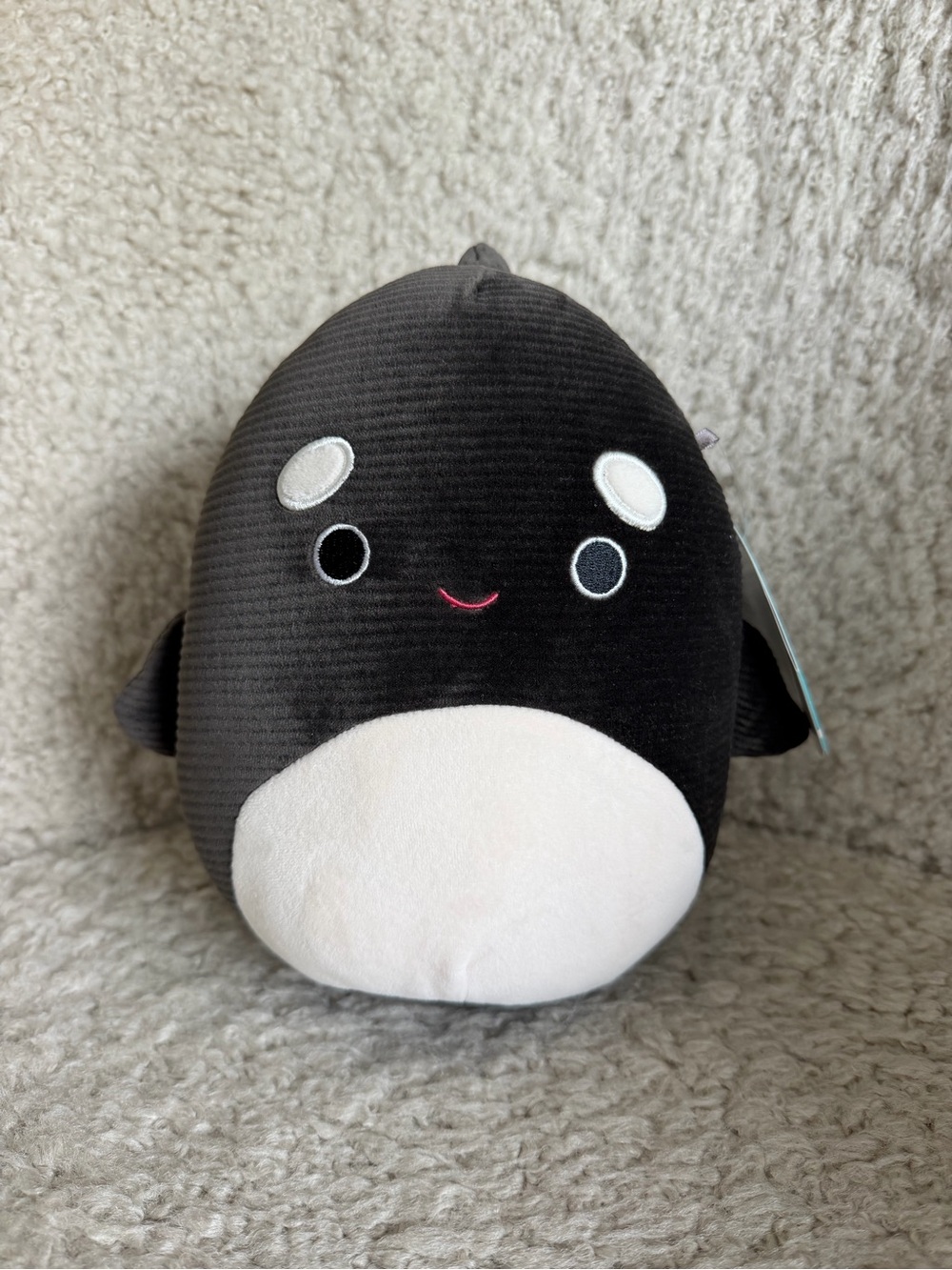 Squishmallows Kai Black and White Orca Plush 9”